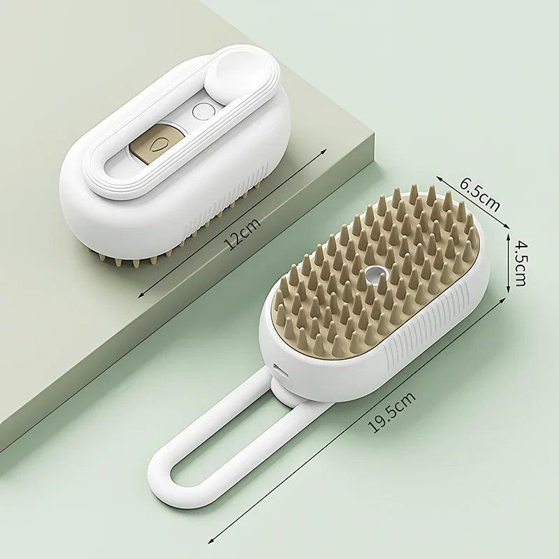 3-in-1 Steamy Cat Brush – Hair Remover & Massage