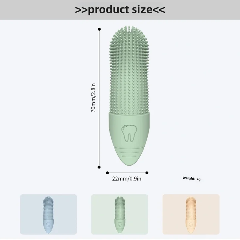 360° Silicone Finger Toothbrush for Dogs & Cats – Dental Care