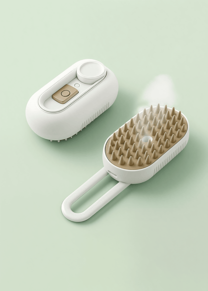 3-in-1 Steamy Cat Brush – Hair Remover & Massage