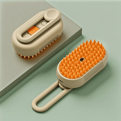 3-in-1 Steamy Cat Brush – Hair Remover & Massage